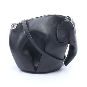 Loewe Elephant Bag Shoulder Leather Black